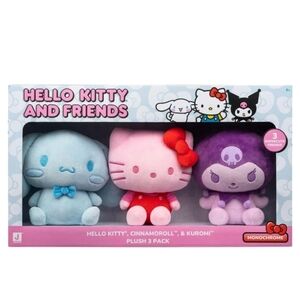 Hello Kitty And Friends Plush 3 Pack NIB